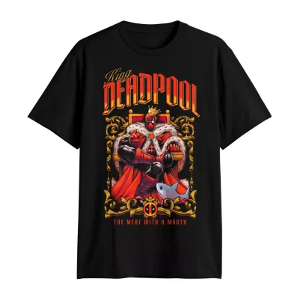 Mens Short Sleeve Deadpool Graphic T-Shirt