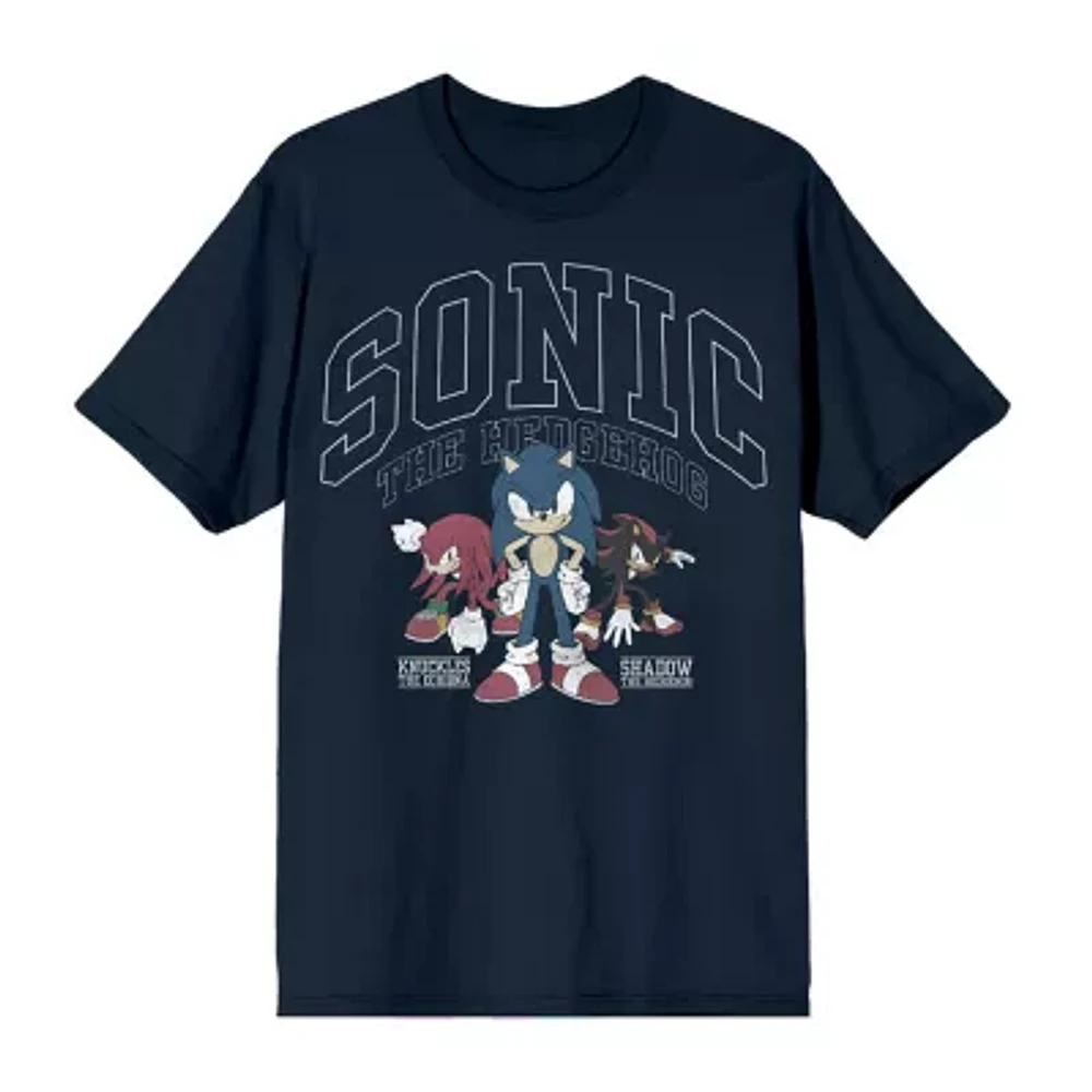 Mens Short Sleeve Sonic the Hedgehog Graphic T-Shirt