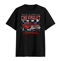 Big and Tall Mens Crew Neck Short Sleeve Regular Fit Chevrolet Graphic T-Shirt