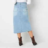 Frye and Co. Womens Midi Denim Skirt