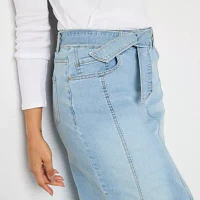 Frye and Co. Womens Midi Denim Skirt