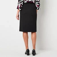 Liz Claiborne Womens Midi Pencil Skirt