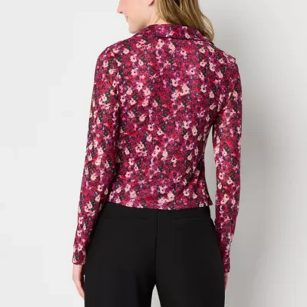 Tinseltown Womens Long Sleeve Blouse