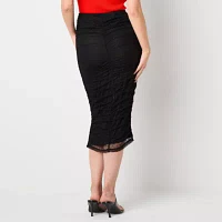 Bold Elements Womens Midi A-Line Skirt