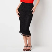 Bold Elements Womens Midi A-Line Skirt