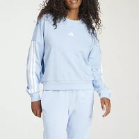 adidas 3 Stripes French Terry Crew Sweatshirt