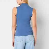 a.n.a Womens Mock Neck Sleeveless Tank Top