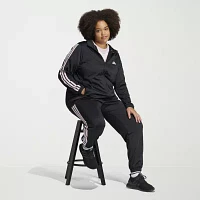 adidas Essentials Warm-Up Slim Tapered 3 Stripes Track Pants (Plus Size)
