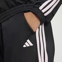 adidas Essentials Warm-Up Slim Tapered 3 Stripes Track Pants (Plus Size)