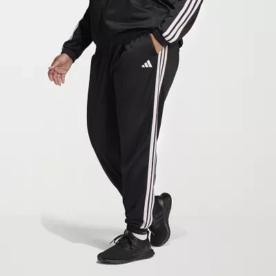 adidas Essentials Warm-Up Slim Tapered 3 Stripes Track Pants (Plus Size)
