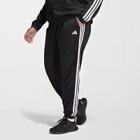 adidas Essentials Warm-Up Slim Tapered 3 Stripes Track Pants (Plus Size)