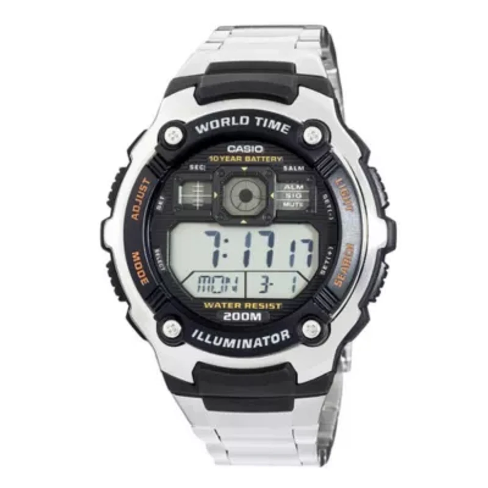 Casio Mens Gray Strap Watch Ae2000wd-1av