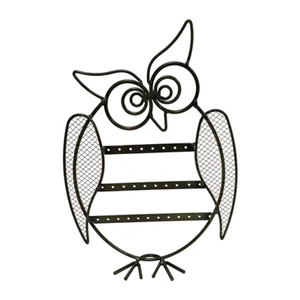 Black Owl Earring Holder
