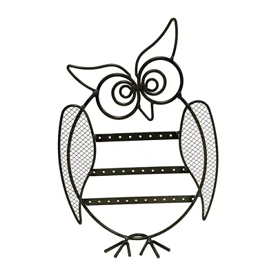 Black Owl Earring Holder