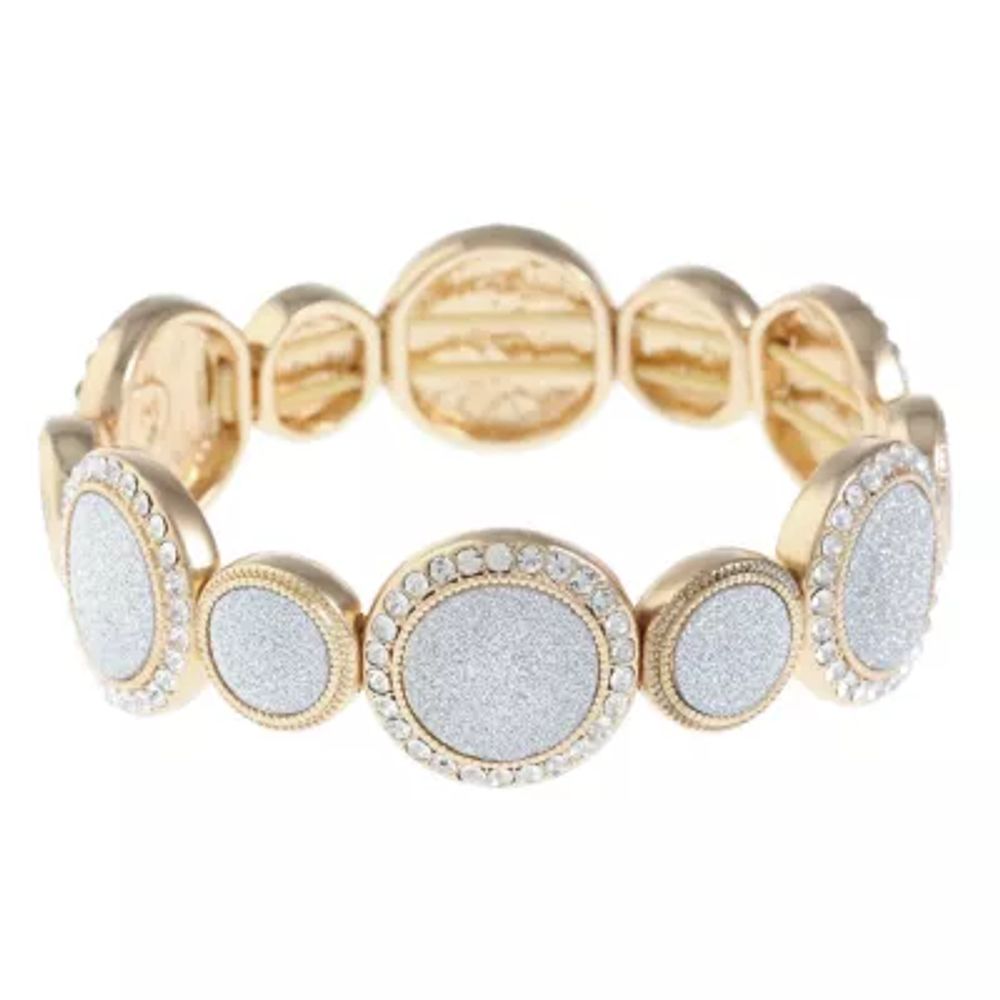 Monet Jewelry Two Tone Stretch Bracelet