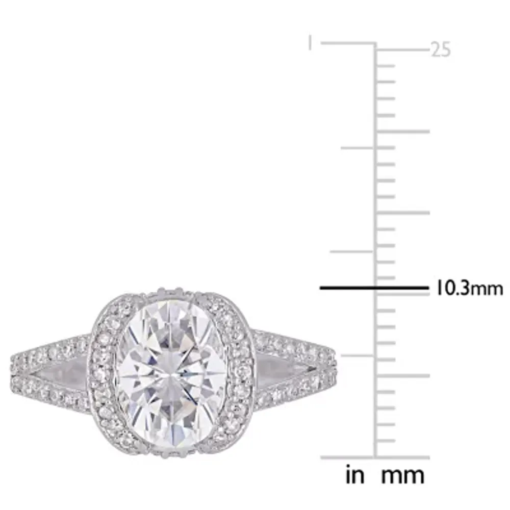 Womens 1/ CT. T.W. White Moissanite 14K Gold Engagement Ring