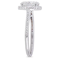 Womens 1/4 CT. T.W. White Moissanite 14K Gold Engagement Ring