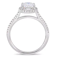 Womens 1/4 CT. T.W. White Moissanite 14K Gold Engagement Ring
