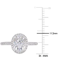 Womens 1/4 CT. T.W. White Moissanite 14K Gold Engagement Ring