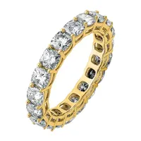 True Light 3.5MM 3 3/4 CT. T.W. Lab Created White Moissanite 14K Gold Eternity Band