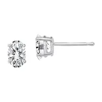 True Light / CT. T.W. Lab Created White Moissanite 14K White Gold 7mm Stud Earrings