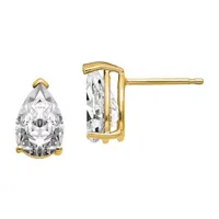 True Light 4 CT. T.W. Lab Created White Moissanite 14K Gold 10mm Stud Earrings