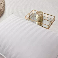 Blue Ridge Home Fashions 350 Thread Count Damask Stripe White Down Pillow