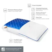 Sealy Chill Gel Memory Foam Medium Density Pillow