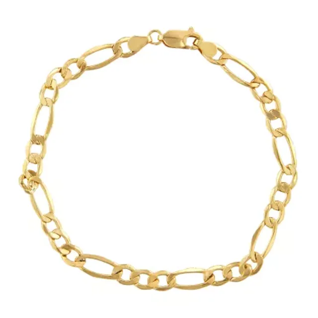 Mens 10K Yellow Gold 9 Curb Bracelet - JCPenney