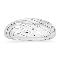 Womens Sterling Silver Band