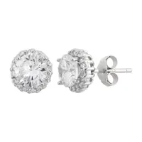 DiamonArt® CT. T.W. White Cubic Zirconia Sterling Silver 9mm Stud Earrings