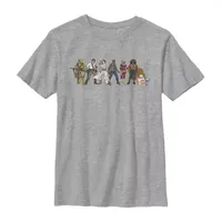 Little & Big Boys Crew Neck Short Sleeve Star Wars Graphic T-Shirt