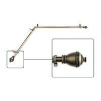 Rod Desyne Amelie Corner Window 3/4 Adjustable Curtain