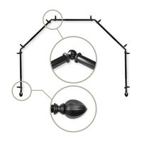 Rod Desyne Garnet 5-Sided Bay Window