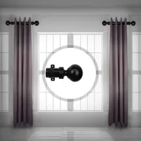 Rod Desyne (Set Of 2) Sphere Side 1 1/2 Adjustable Curtain