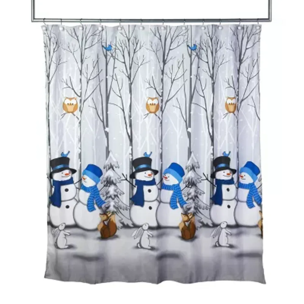 Saturday Knight Winter Friends Shower Curtain