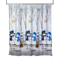 Saturday Knight Winter Friends Shower Curtain