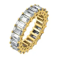 True Light 5.5MM 6 CT. T.W. Lab Created White Moissanite 14K Gold Eternity Band