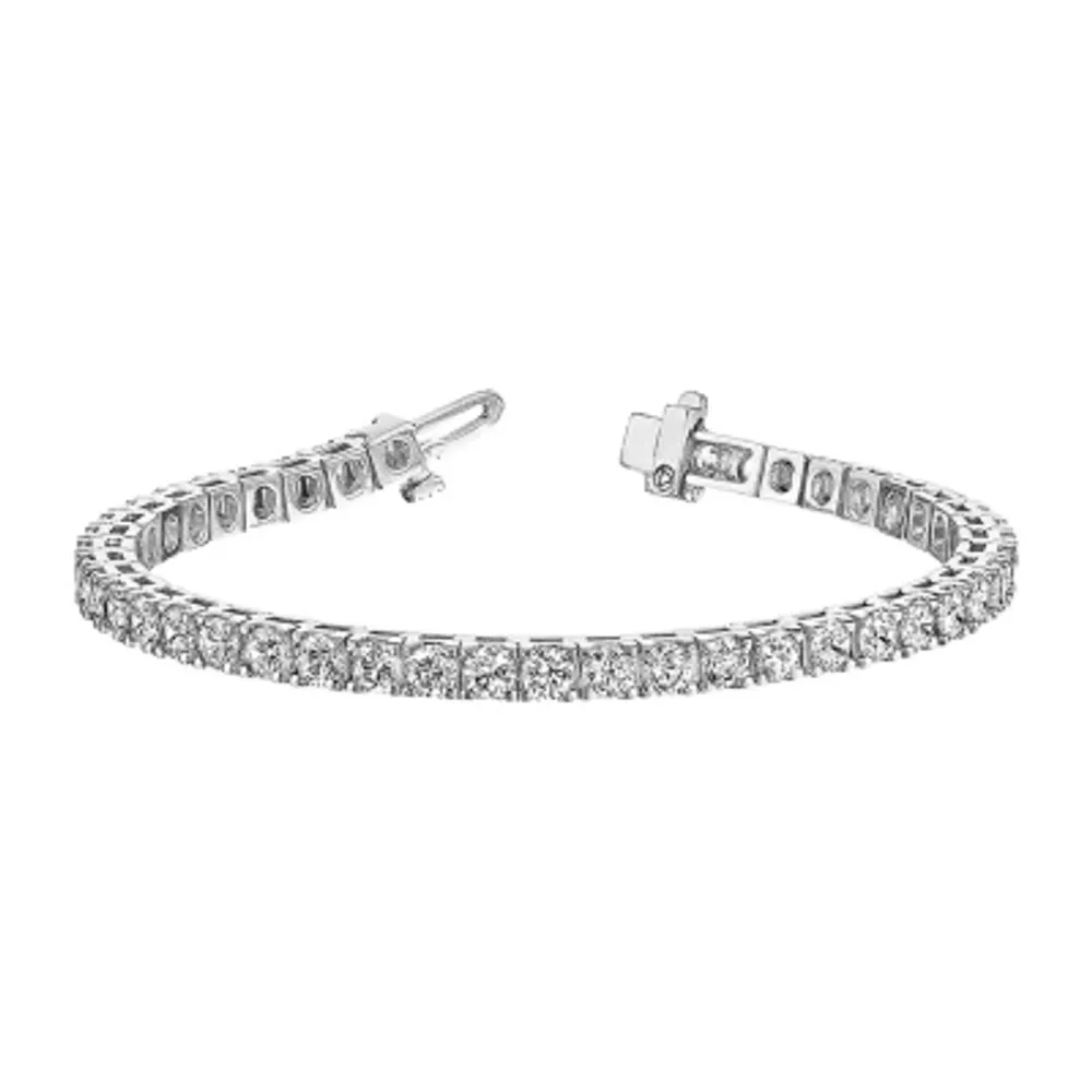 True Light / CT. T.W. Lab Created White Moissanite 14K Gold 7 Inch Tennis Bracelet