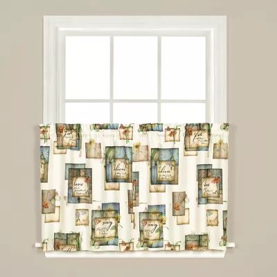 Saturday Knight Natures Garden 2-pc. Rod Pocket Window Tiers