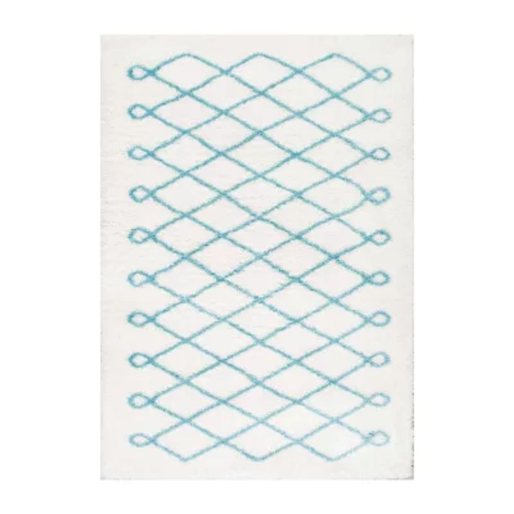 nuLoom Stasia Diamond Shag Rug