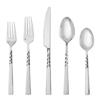 Fortessa Wrought 20-pc. 18/10 Stainless Steel Flatware Set