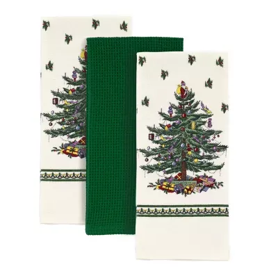 Spode Christmas Tree 3-pc. Kitchen Towel Set