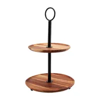 Tabletops Unlimited Two Tier Wood Cupcake Stand