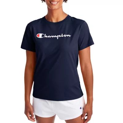 Champion Womens Crew Neck Short Sleeve T-Shirt