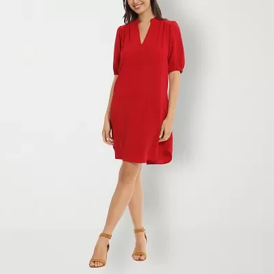 Clover And Sloane Womens Short Sleeve Shift Dress