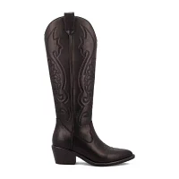 Mia Girl Womens Beth Stacked Heel Cowboy Boots