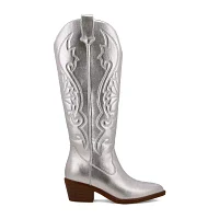 Mia Girl Womens Beth Stacked Heel Cowboy Boots