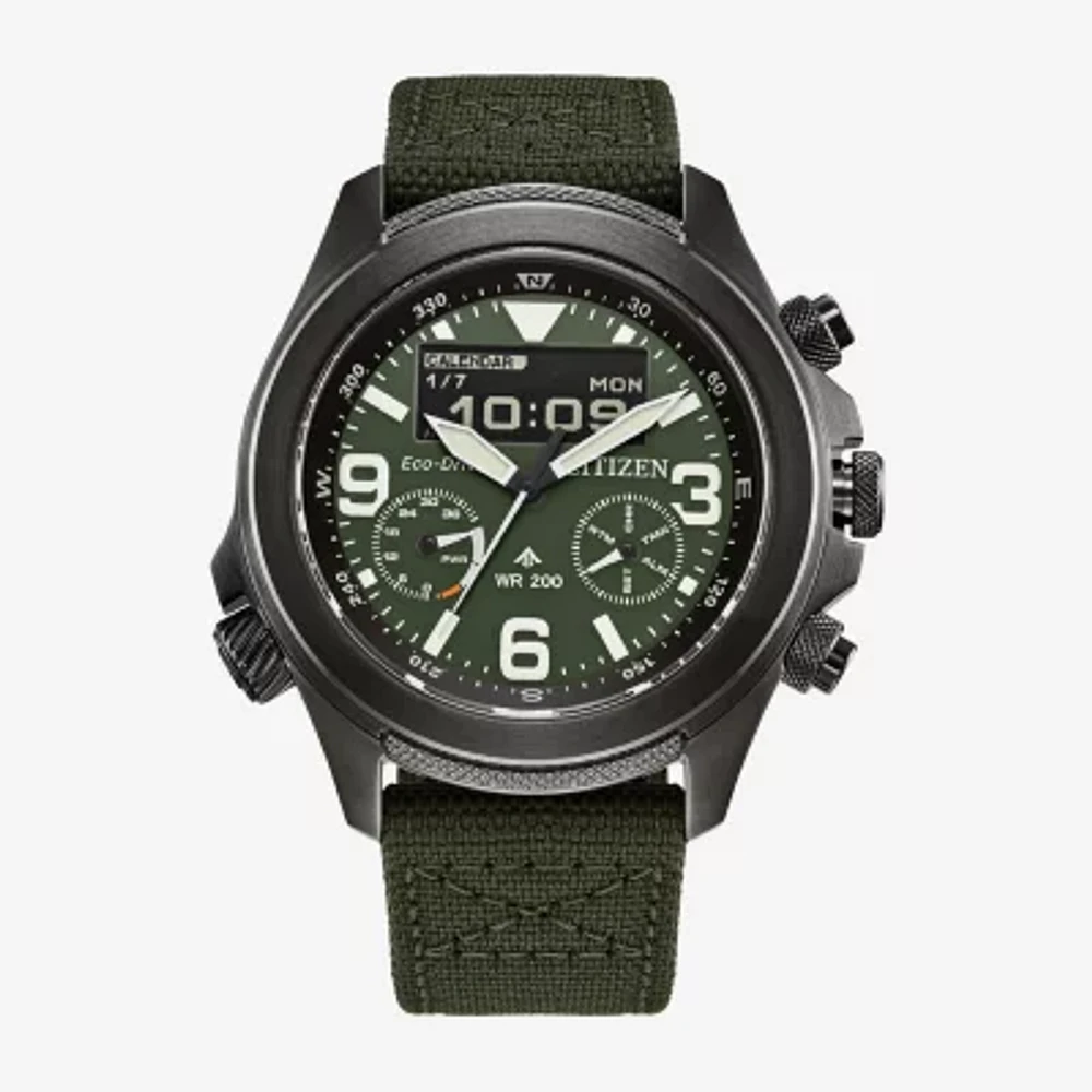 Citizen Promaster Mens Green Strap Watch Jv1005-02w