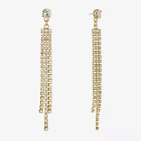 Bijoux Bar Gold Tone Glass Drop Earrings